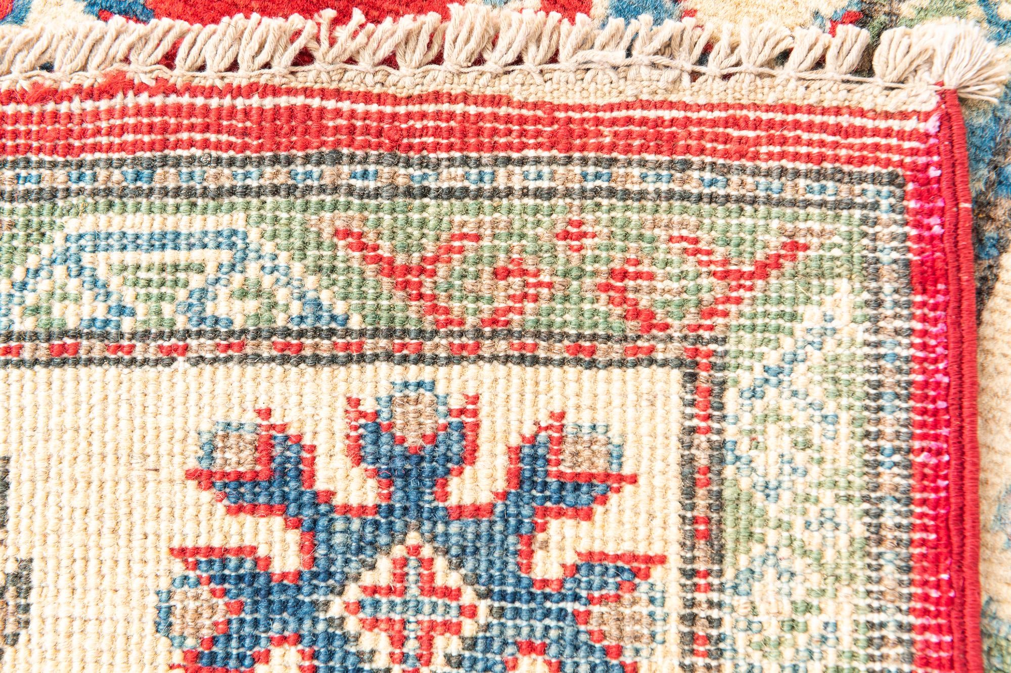 4' x 6' Hand Knotted Kazak Rug