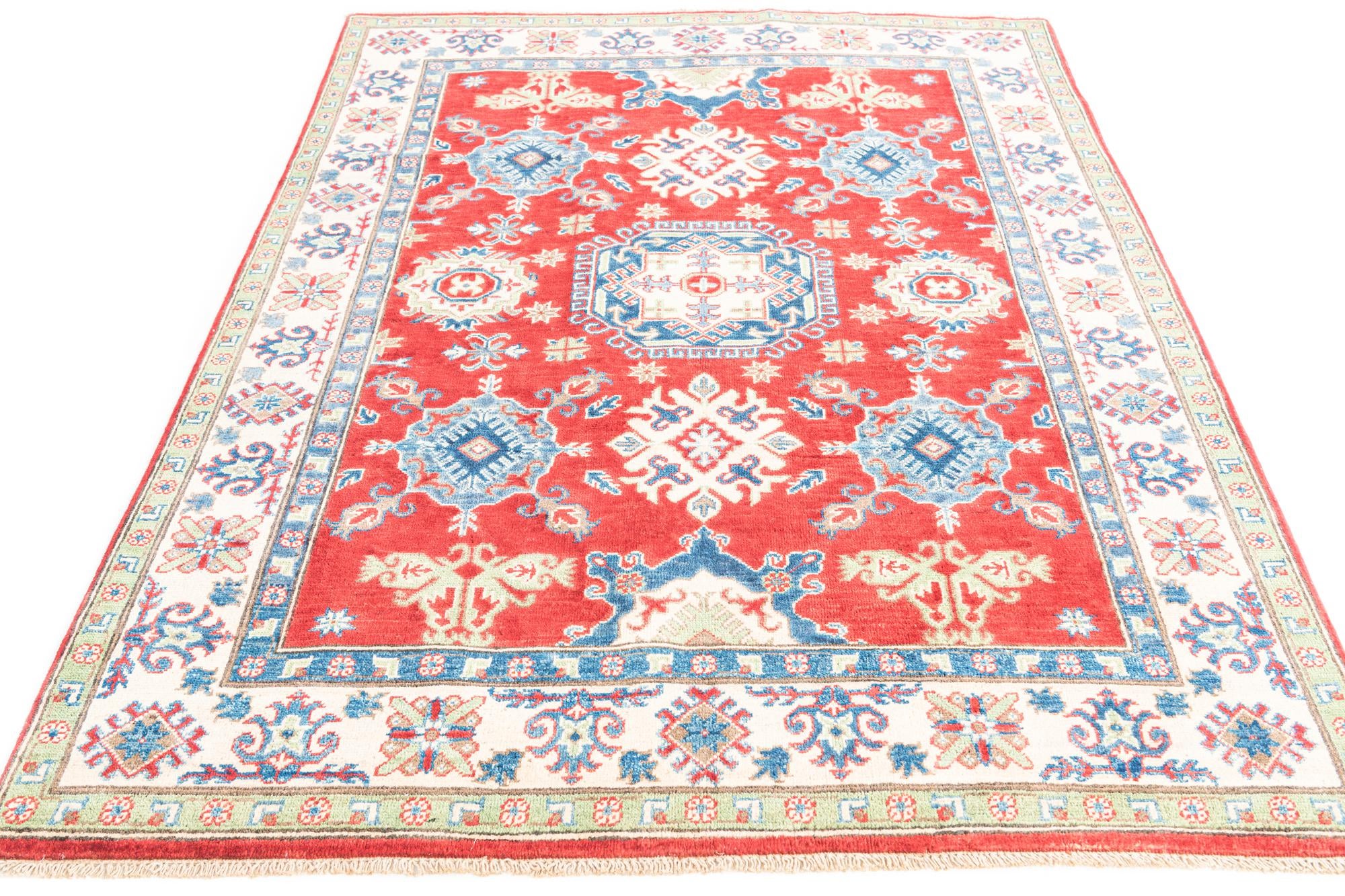5' x 6' 8 Hand Knotted Kazak Rug