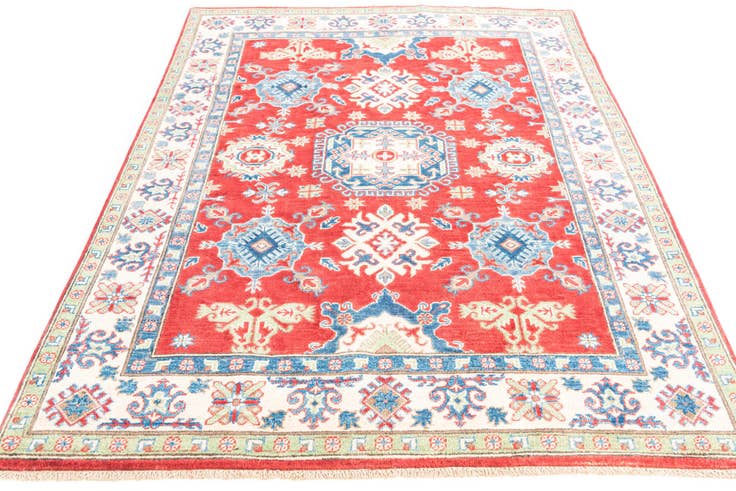 Detail image of 5' x 6' 8 Hand Knotted Kazak Rug