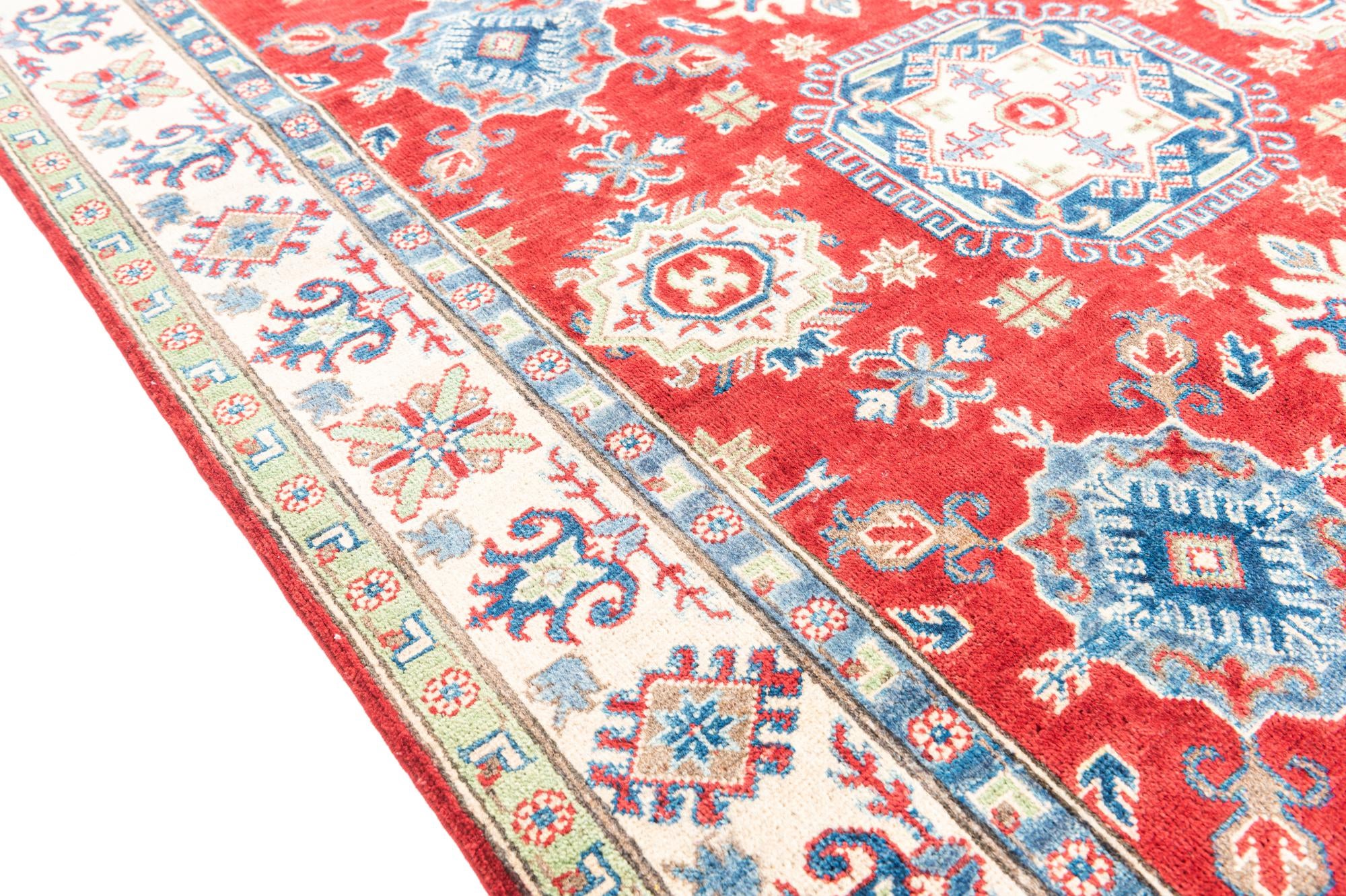 5' x 6' 8 Hand Knotted Kazak Rug