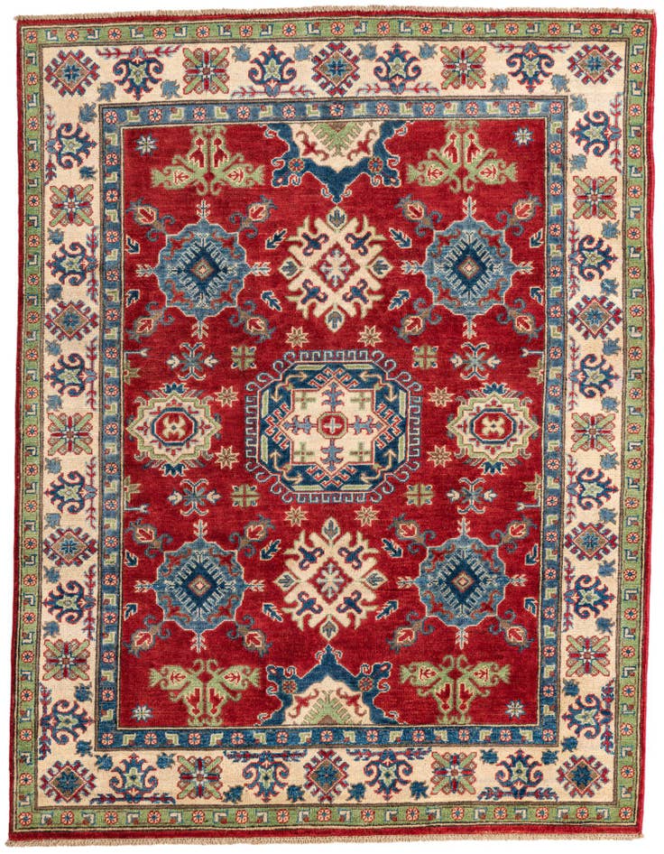 Detail image of 5' x 6' 8 Hand Knotted Kazak Rug