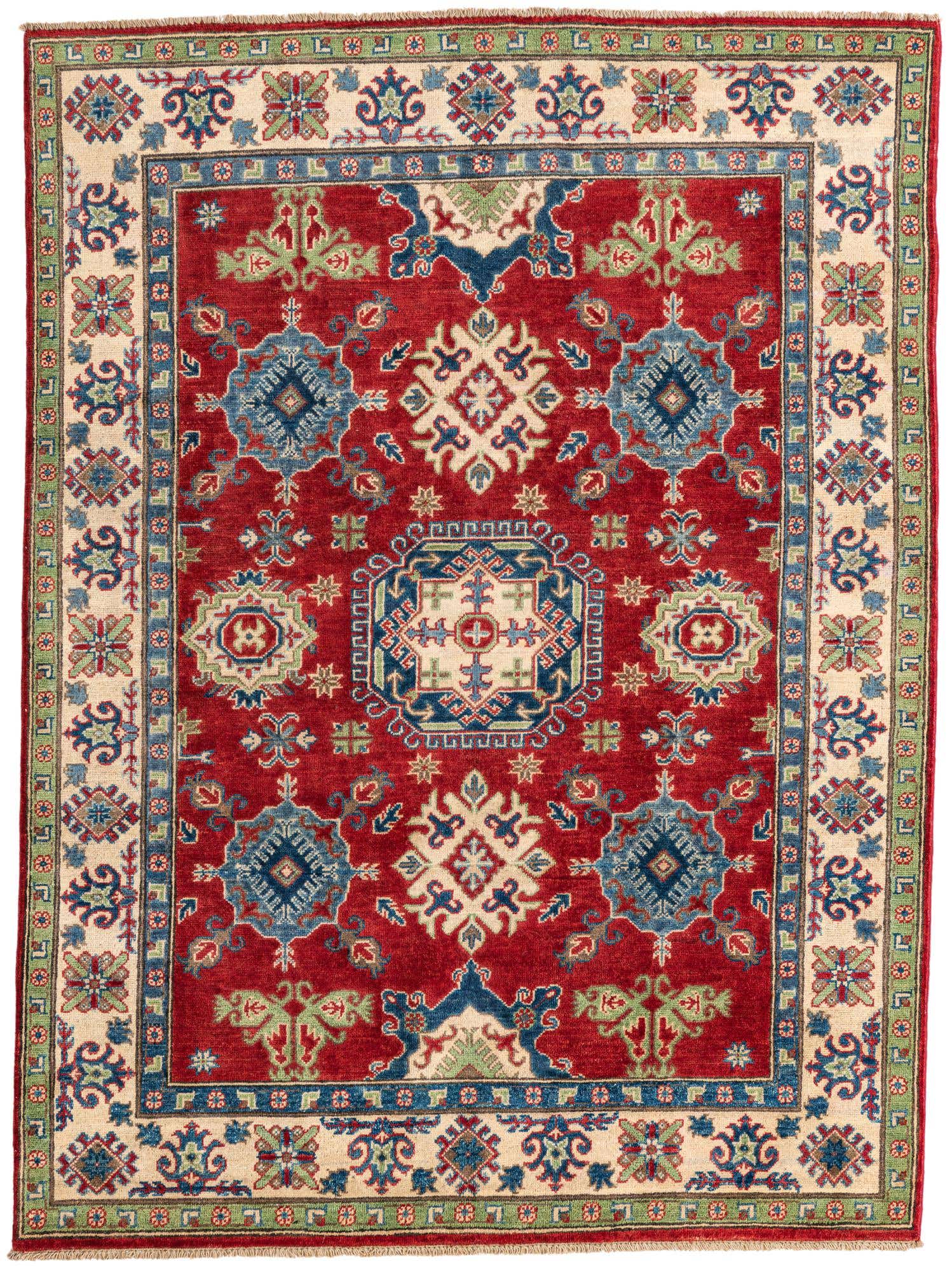5' x 6' 8 Hand Knotted Kazak Rug