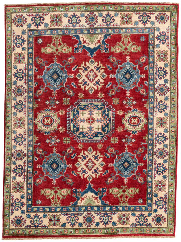 5' x 6' 8 Hand Knotted Kazak Rug