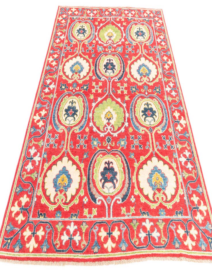 Detail image of 4' 10 x 6' 9  Hand Knotted Kazak Rug