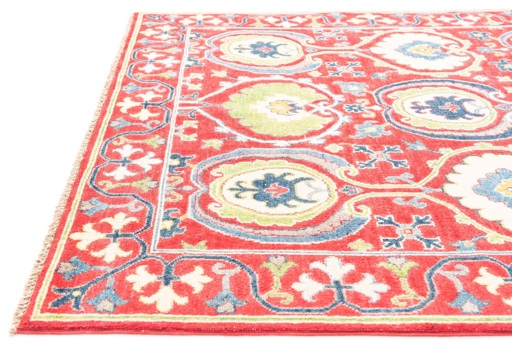 4' 10 x 6' 9 Hand Knotted Kazak Rug