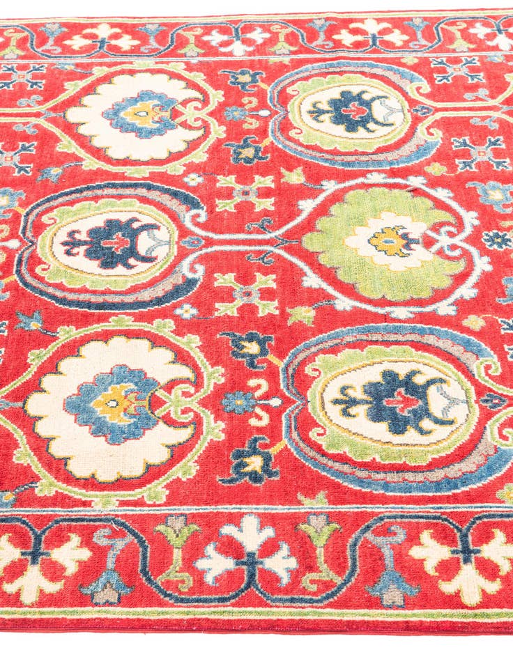 Detail image of 4' 10 x 6' 9  Hand Knotted Kazak Rug