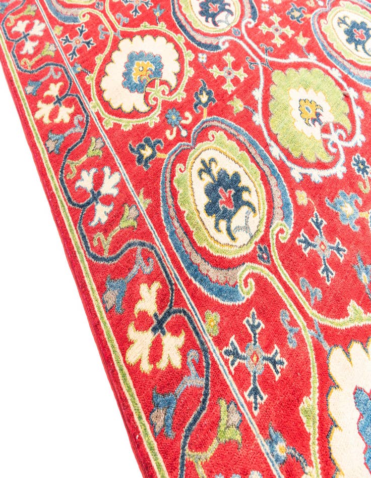 Detail image of 4' 10 x 6' 9  Hand Knotted Kazak Rug