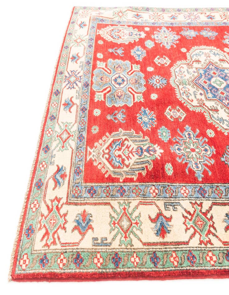 Detail image of 5' x 6' 6  Hand Knotted Kazak Rug