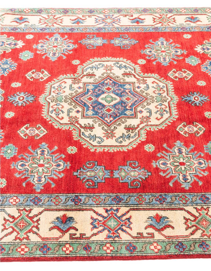 Detail image of 5' x 6' 6  Hand Knotted Kazak Rug