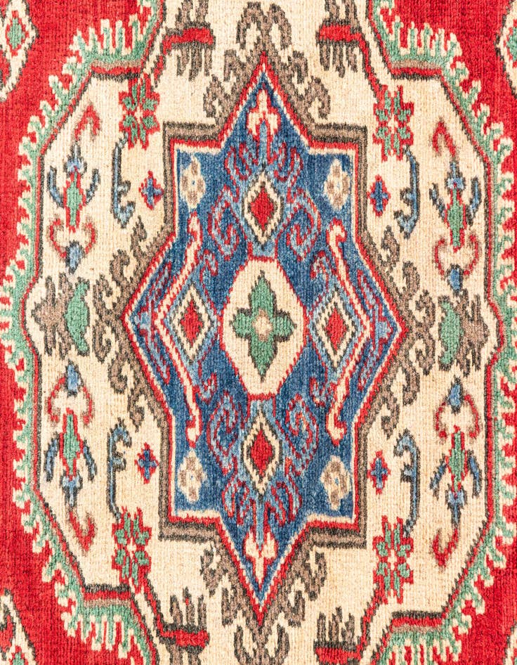 Detail image of 5' x 6' 6  Hand Knotted Kazak Rug