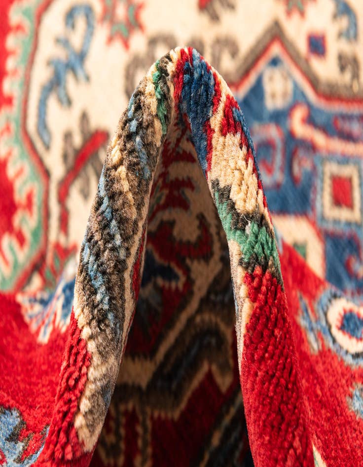 Detail image of 5' x 6' 6  Hand Knotted Kazak Rug