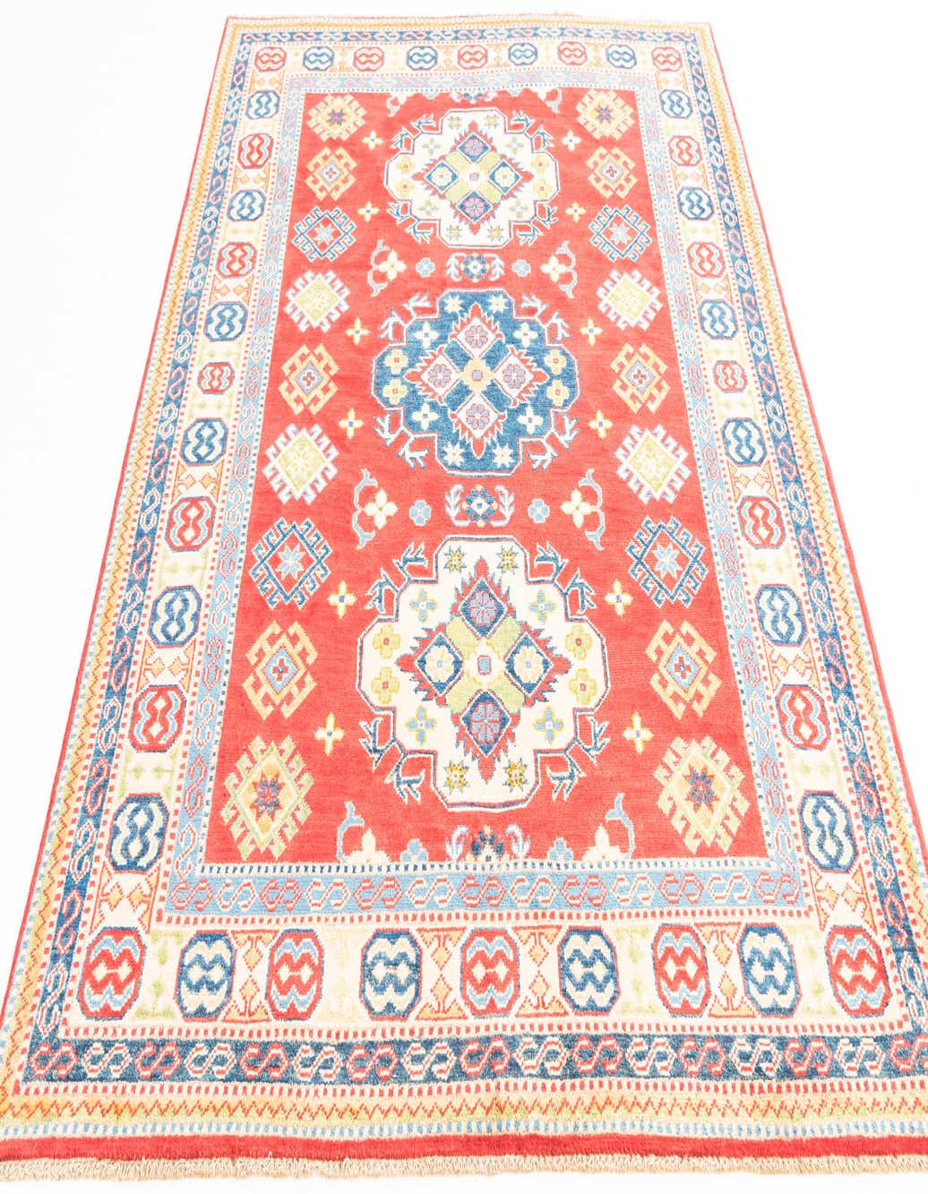 Detail image of  5' 2 x 7'  Hand Knotted Kazak Rug