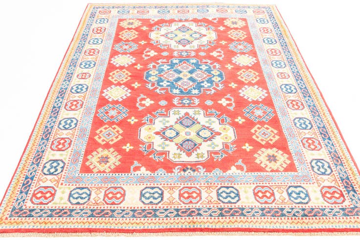 Detail image of 5' 2 x 7' Hand Knotted Kazak Rug