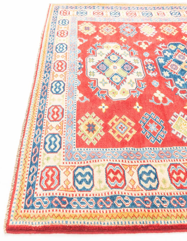 Detail image of 5' 2 x 7'  Hand Knotted Kazak Rug