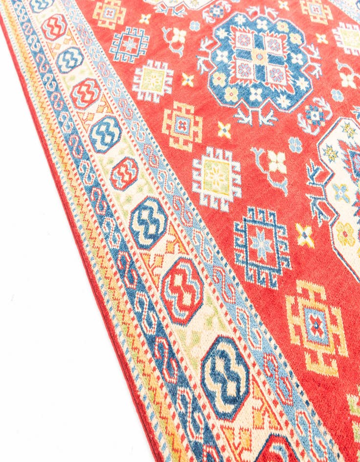 Detail image of 5' 2 x 7'  Hand Knotted Kazak Rug