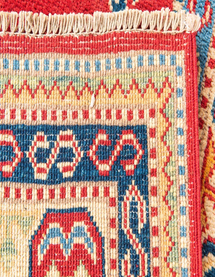 Detail image of 5' 2 x 7'  Hand Knotted Kazak Rug