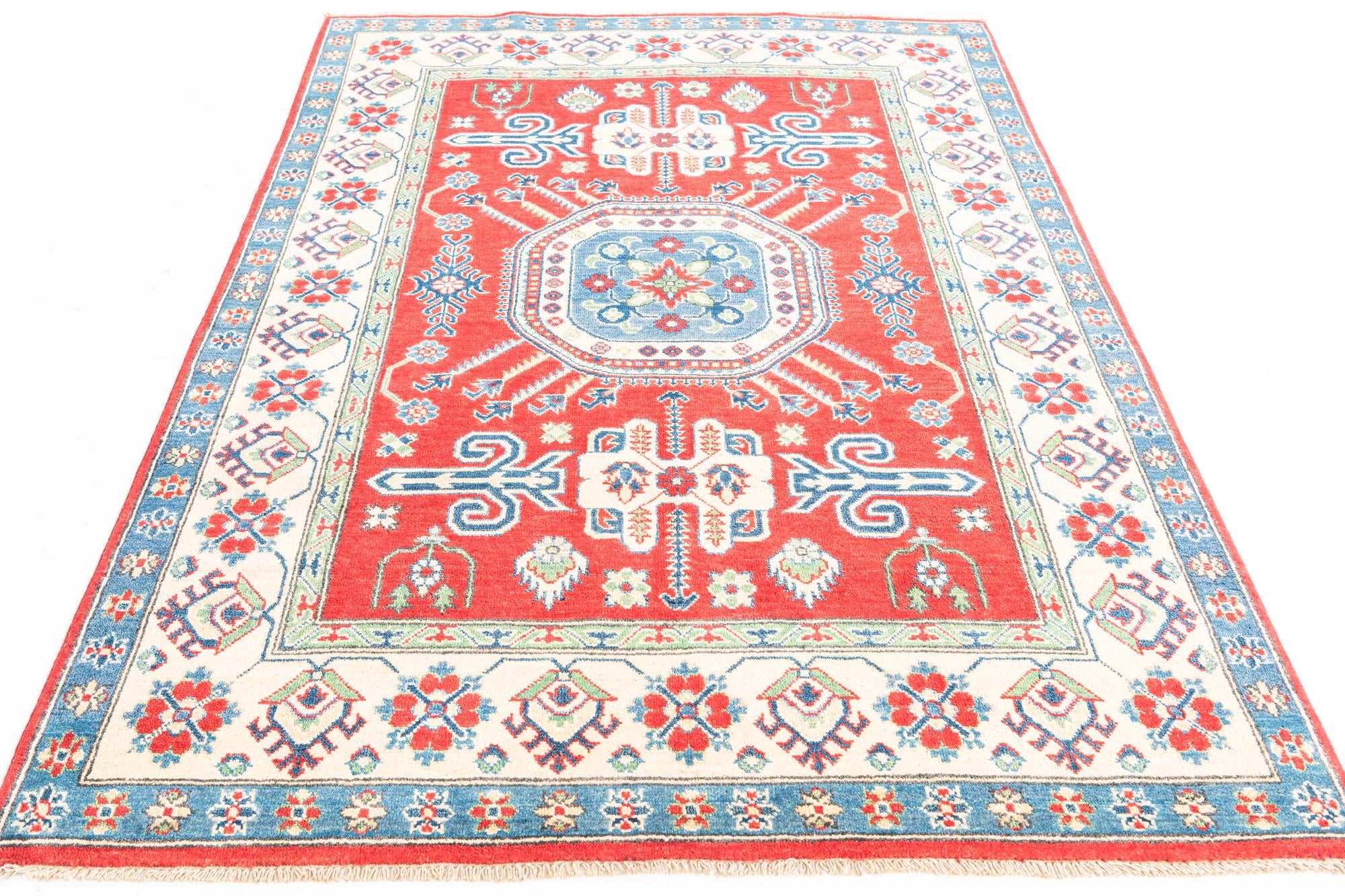 5' x 6' 10 Hand Knotted Kazak Rug