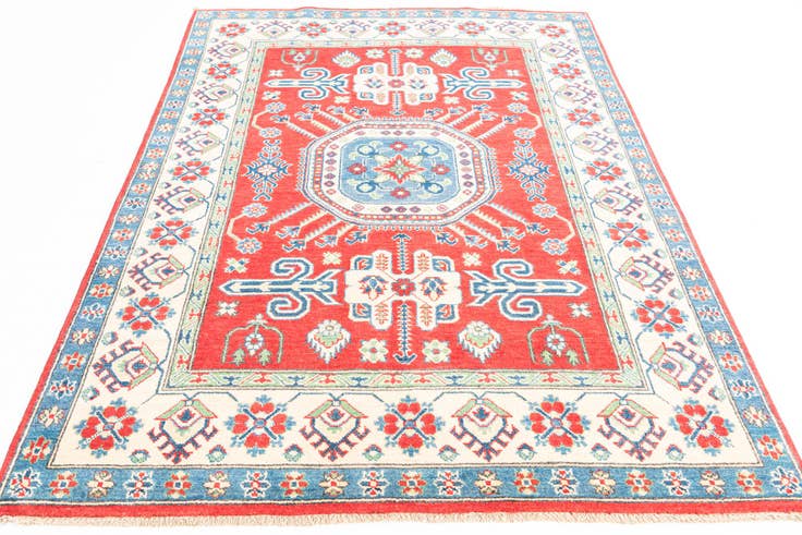 Detail image of 5' x 6' 10 Hand Knotted Kazak Rug