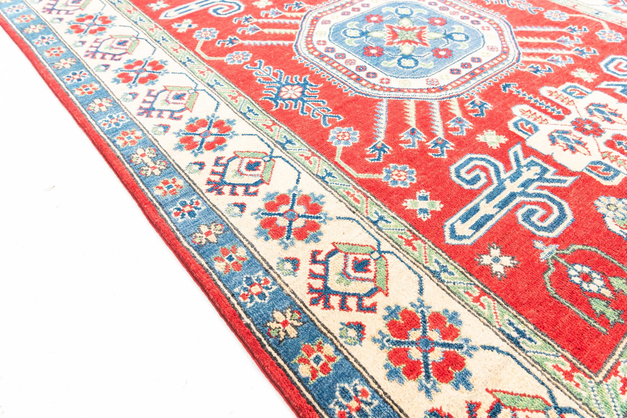 5' x 6' 10 Hand Knotted Kazak Rug