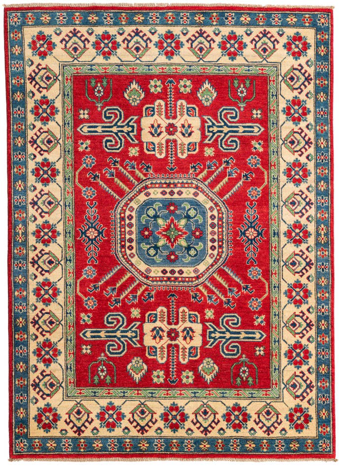 Detail image of 5' x 6' 10 Hand Knotted Kazak Rug