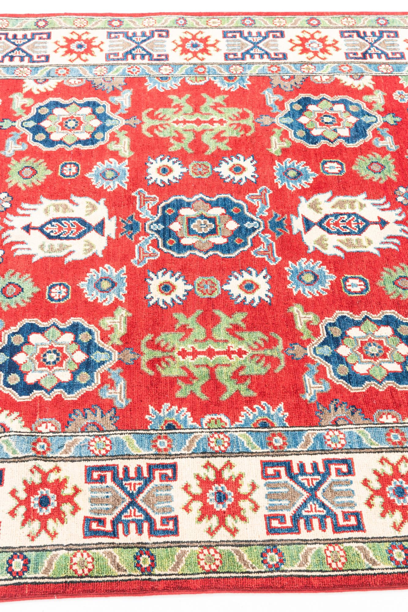 5' x 7' Hand Knotted Kazak Rug