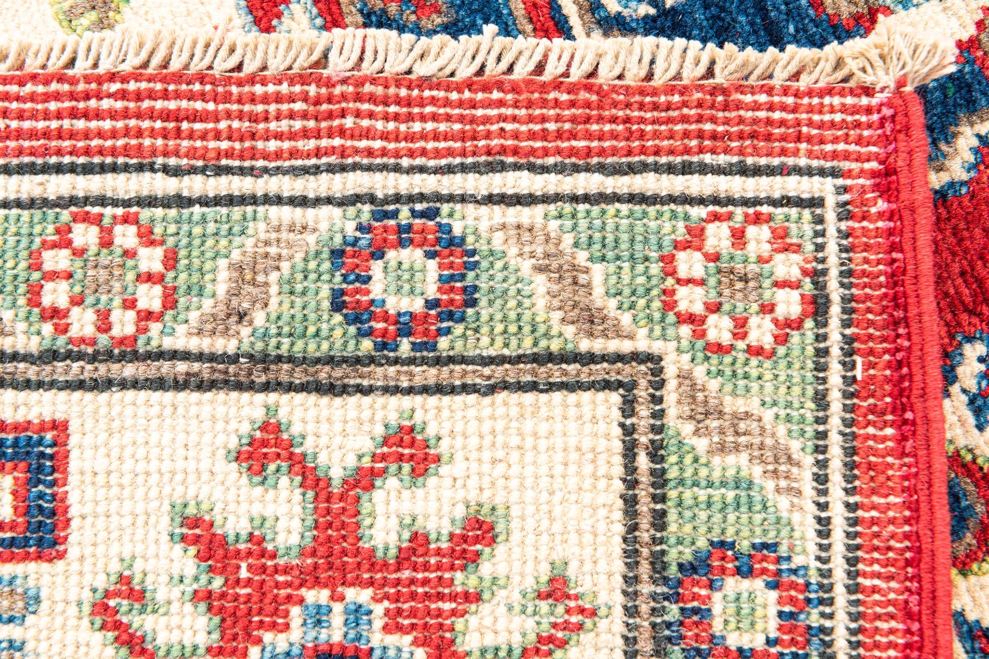 5' x 7' Hand Knotted Kazak Rug