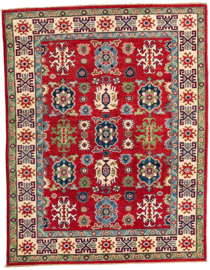 Detail image of 5' x 7' Hand Knotted Kazak Rug