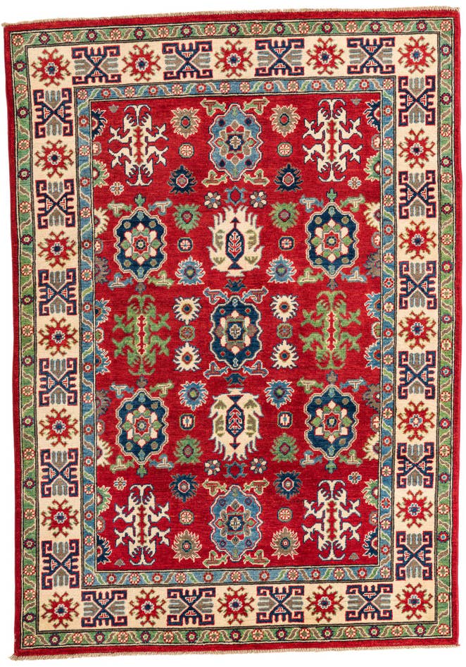Detailansicht von 150cm x 215cm Handgeknüpft Kazak Teppich