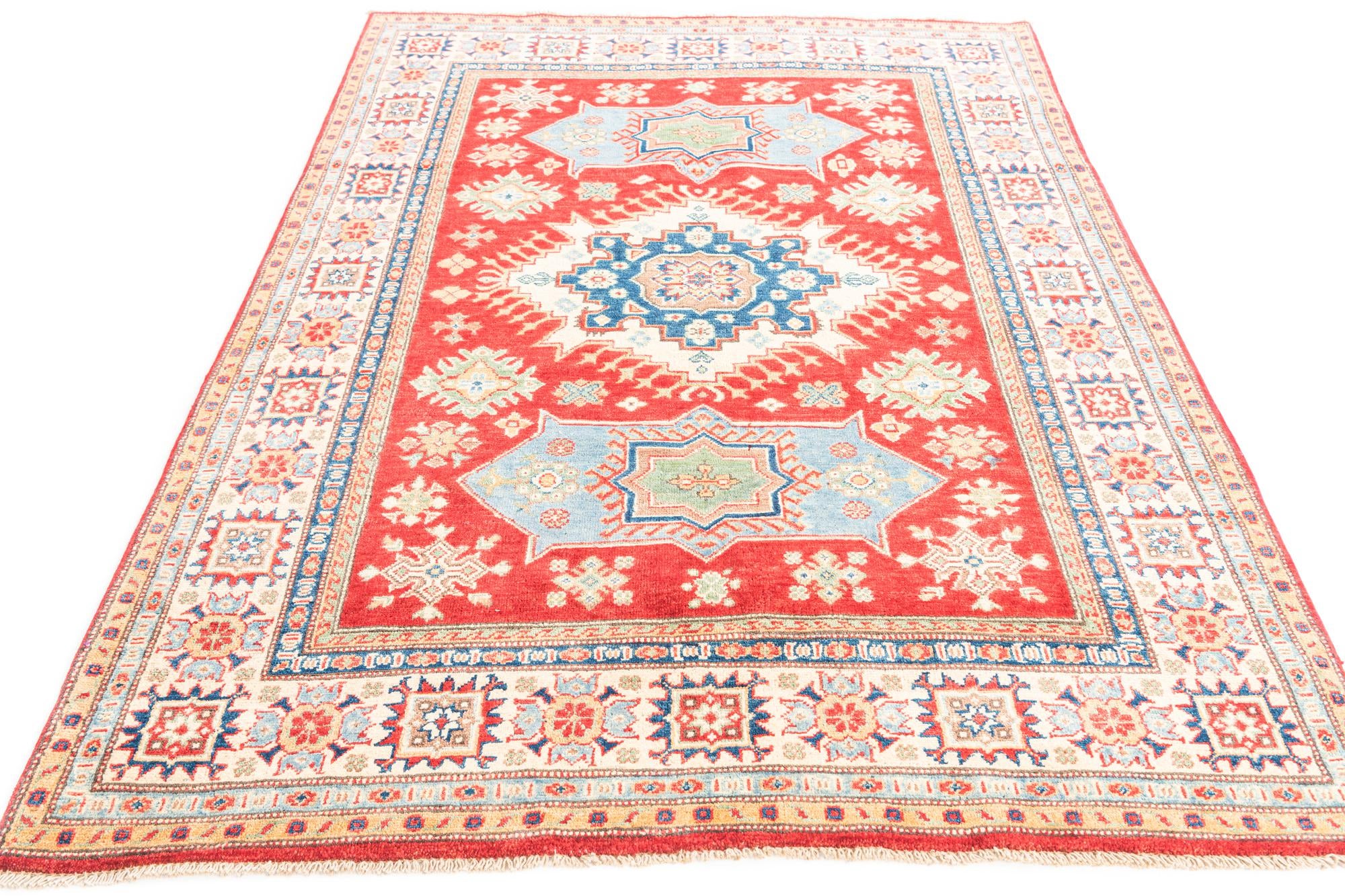 5' x 7' 1 Hand Knotted Kazak Rug