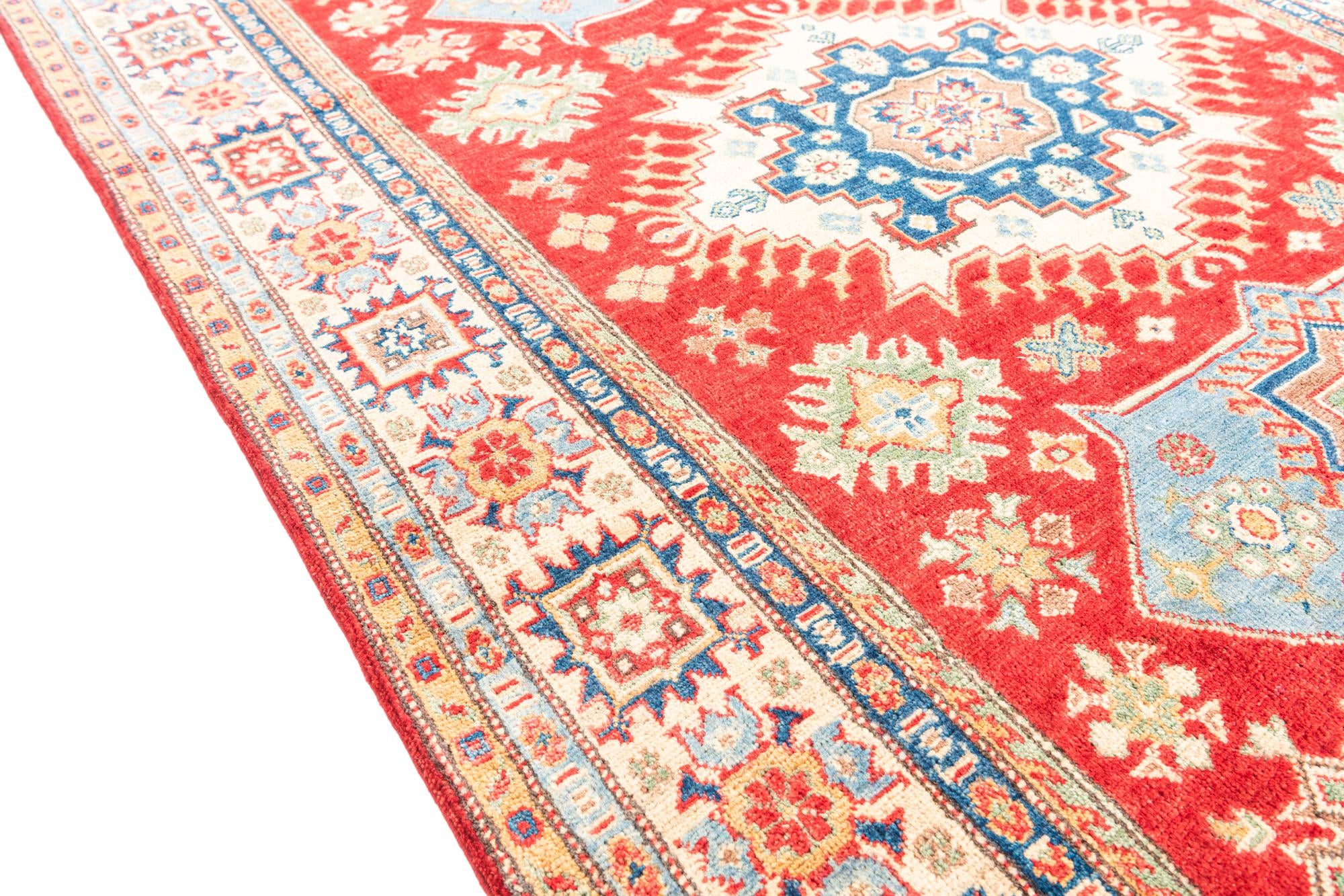5' x 7' 1 Hand Knotted Kazak Rug