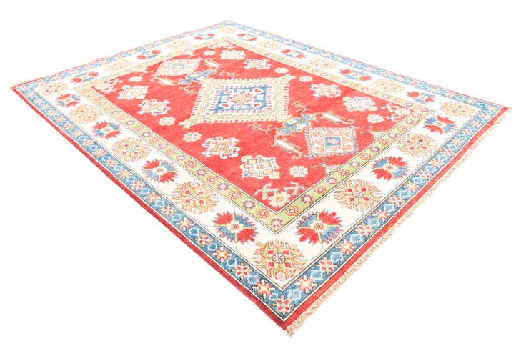 Detail image of 5' 1 x 6' 6 Hand Knotted Kazak Rug