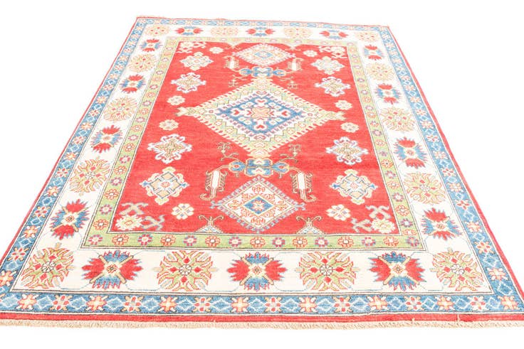 Detail image of 5' 1 x 6' 6 Hand Knotted Kazak Rug