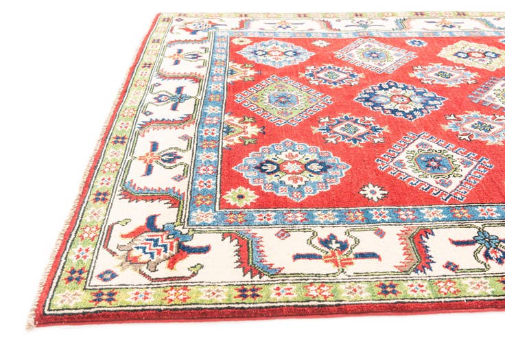 Detail image of 5' 1 x 7' 1 Hand Knotted Kazak Rug