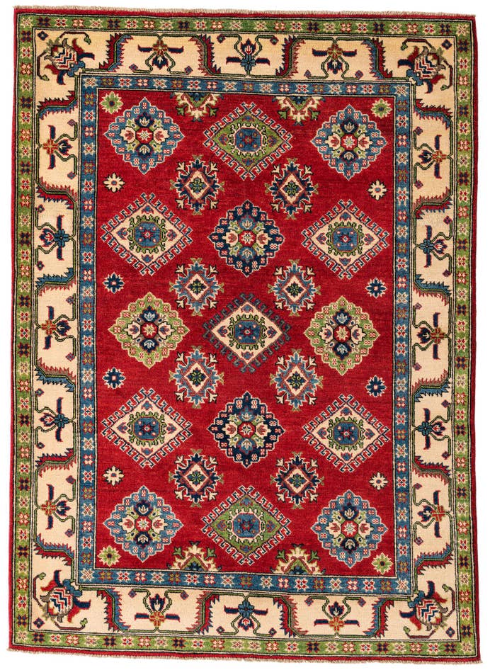 Detail image of 5' 1 x 7' 1 Hand Knotted Kazak Rug