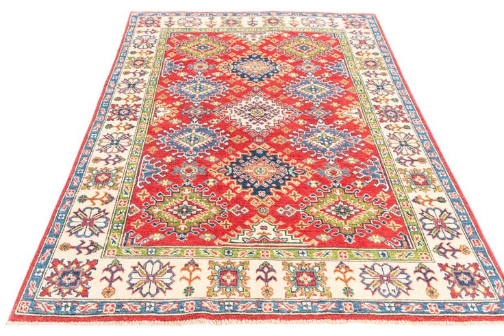 Detail image of 4' 9 x 6' 7 Hand Knotted Kazak Rug