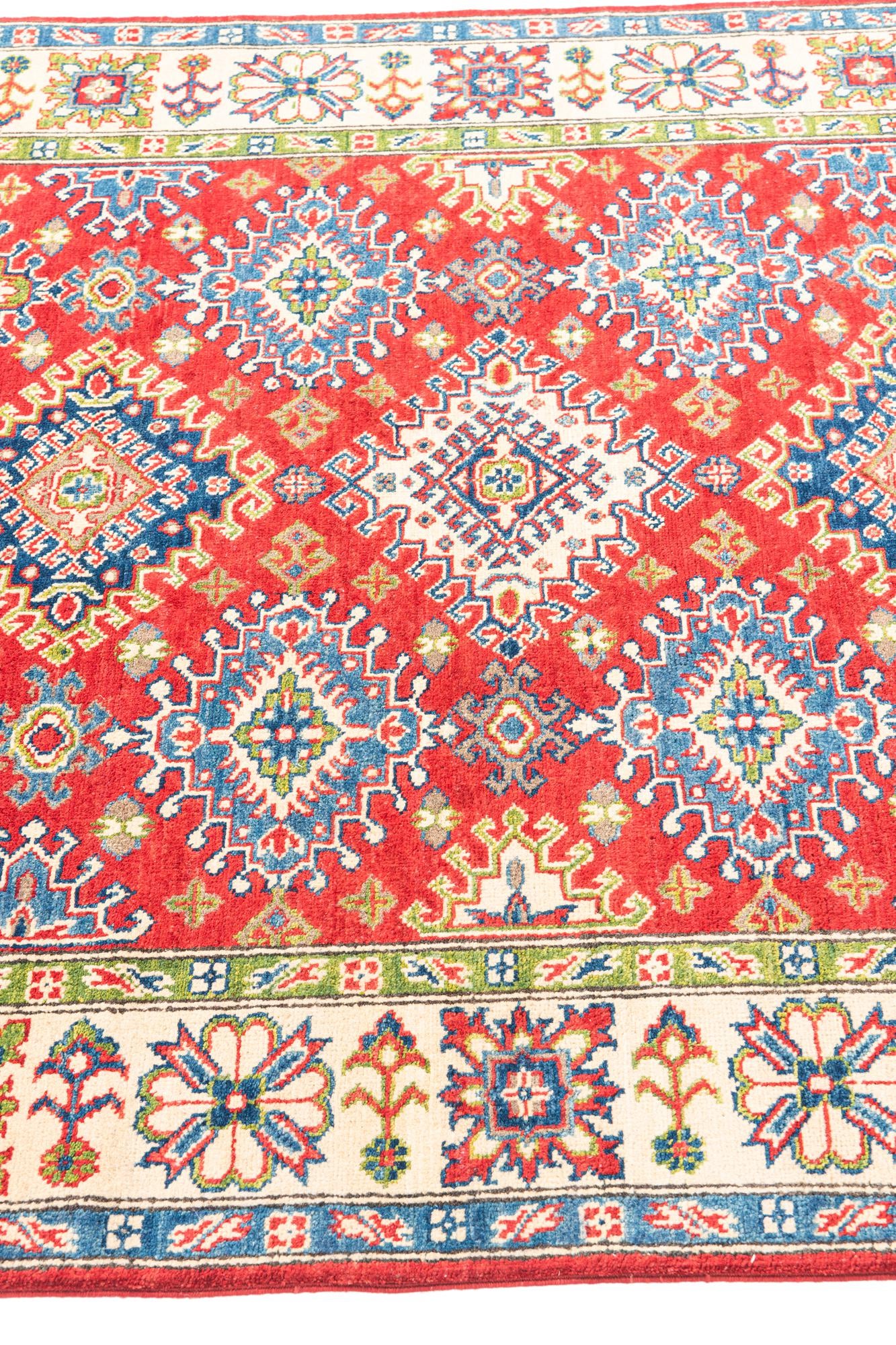 4' 9 x 6' 7 Hand Knotted Kazak Rug