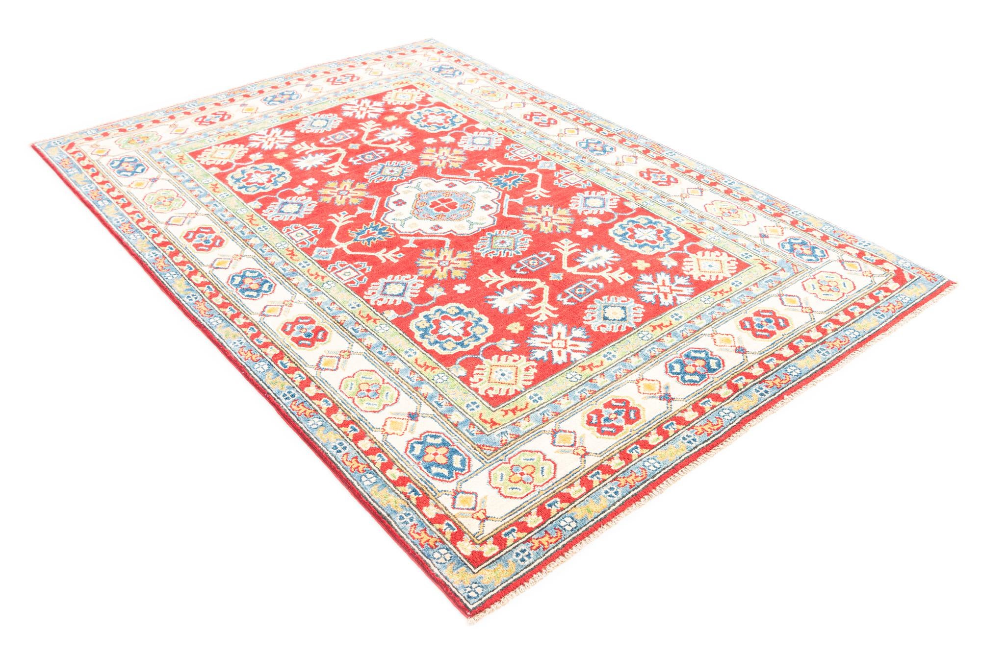 5' 1 x 7' 3 Hand Knotted Kazak Rug