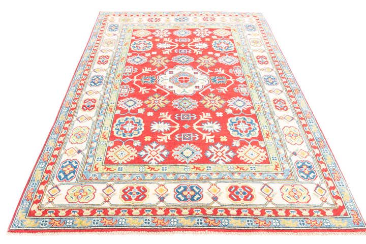5' 1 x 7' 3 Hand Knotted Kazak Rug