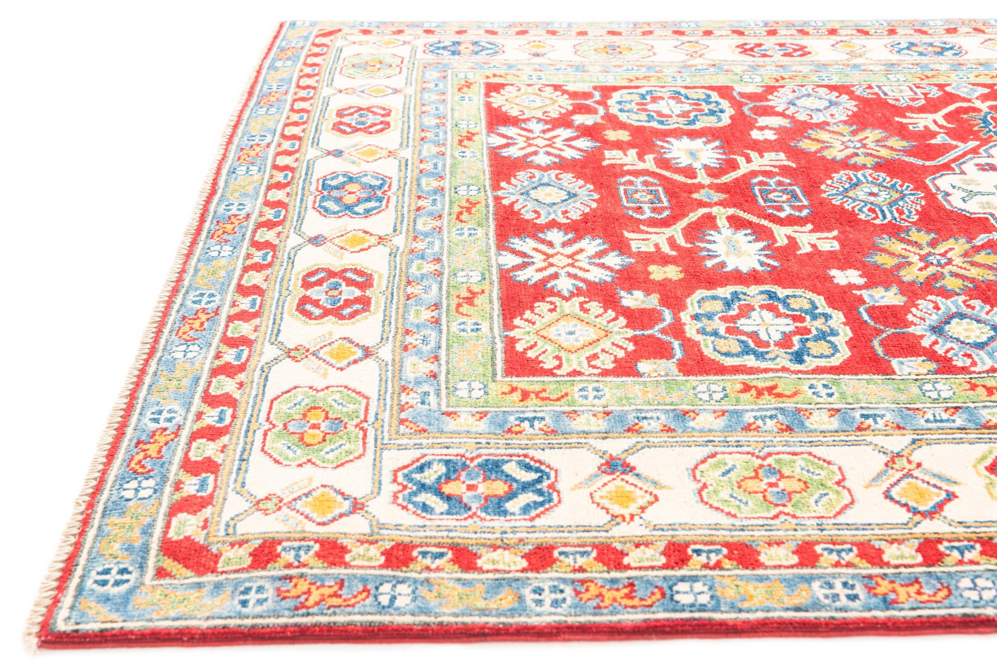 5' 1 x 7' 3 Hand Knotted Kazak Rug