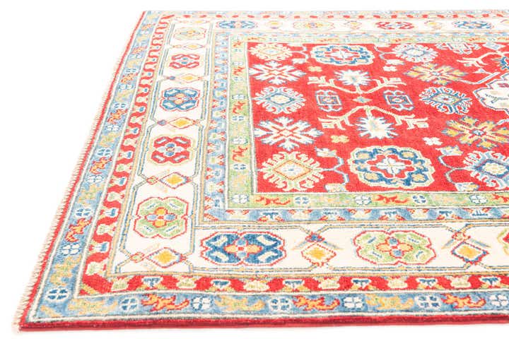 5' 1 x 7' 3 Hand Knotted Kazak Rug