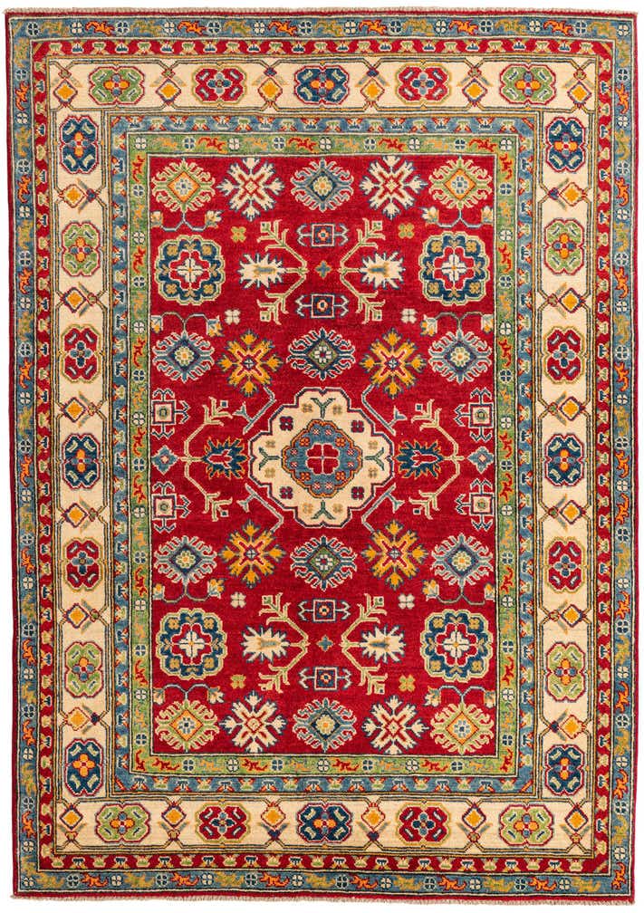 5' 1 x 7' 3 Hand Knotted Kazak Rug
