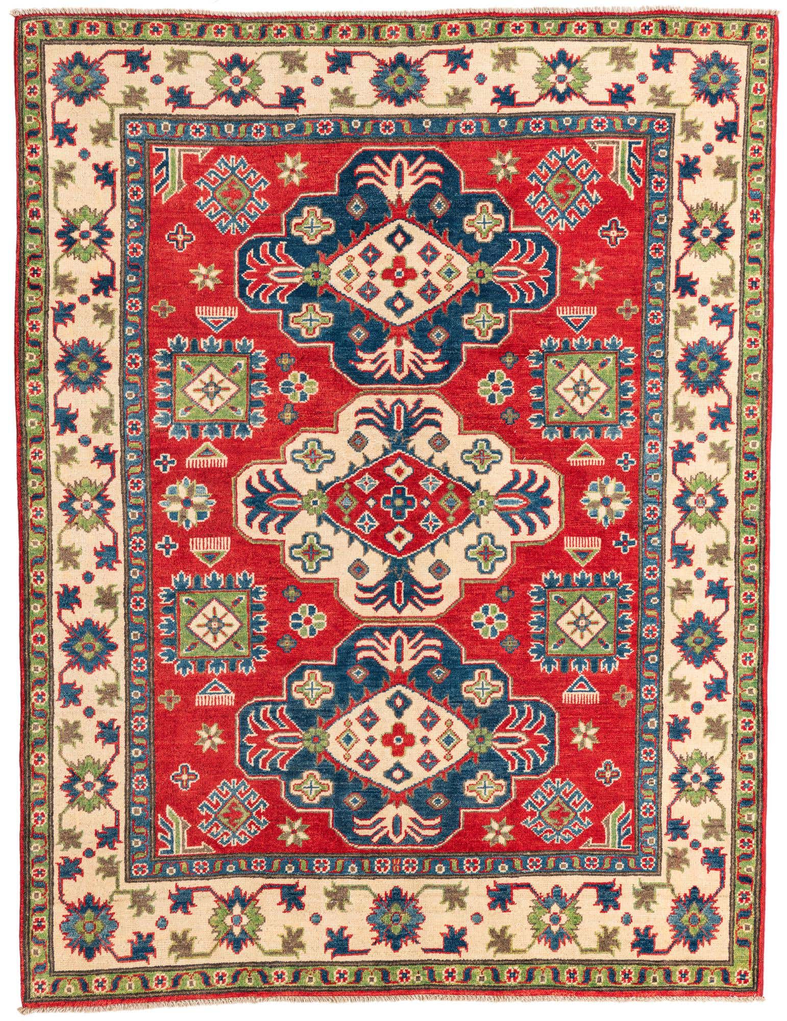 5' x 6' 5 Hand Knotted Kazak Rug