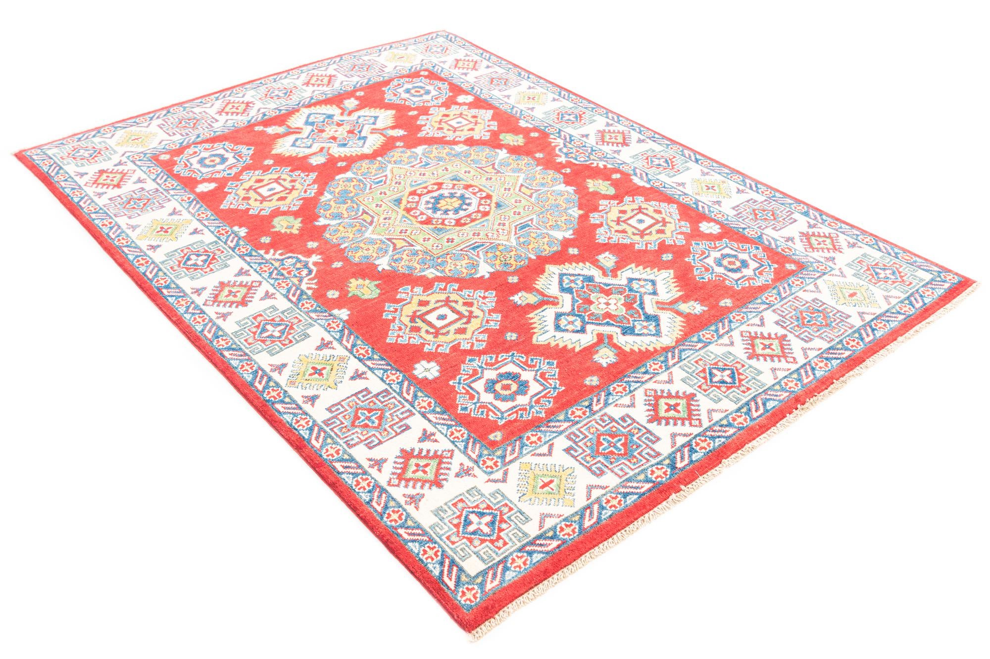 5' x 6' 10 Hand Knotted Kazak Rug