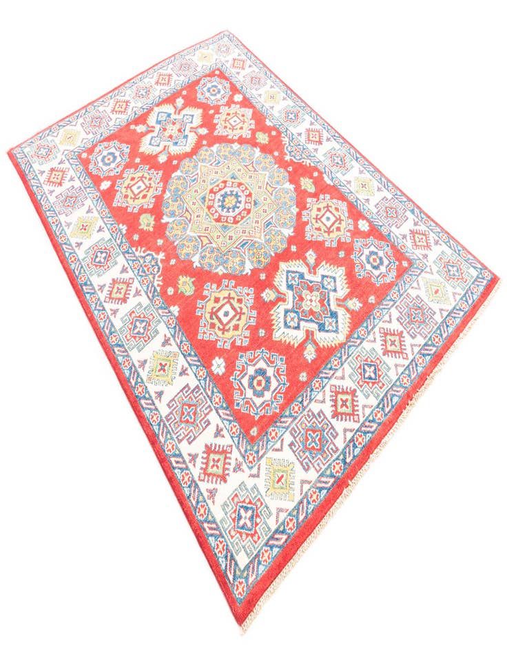 Detail image of 5' x 6' 10  Hand Knotted Kazak Rug