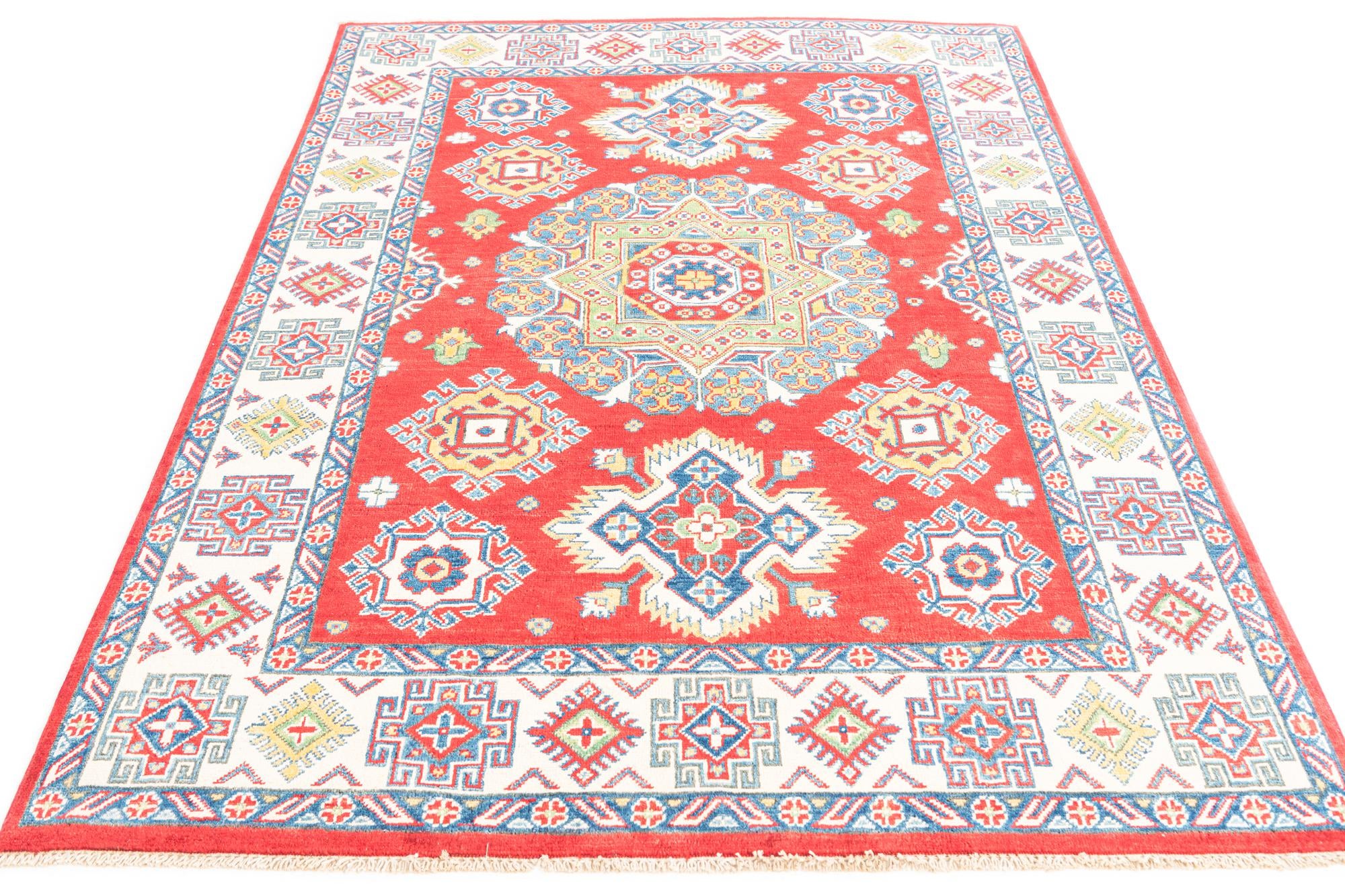 5' x 6' 10 Hand Knotted Kazak Rug