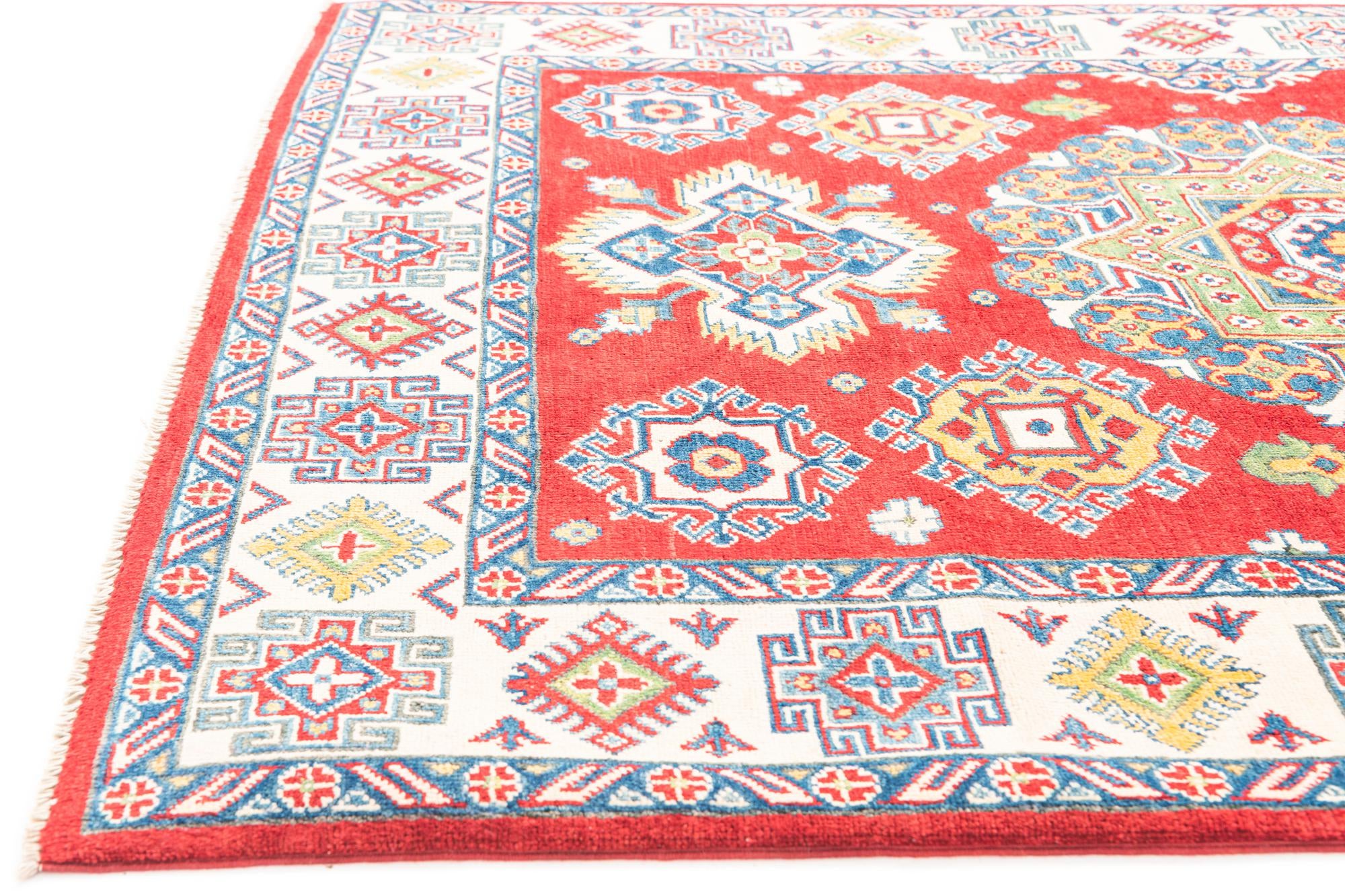 5' x 6' 10 Hand Knotted Kazak Rug