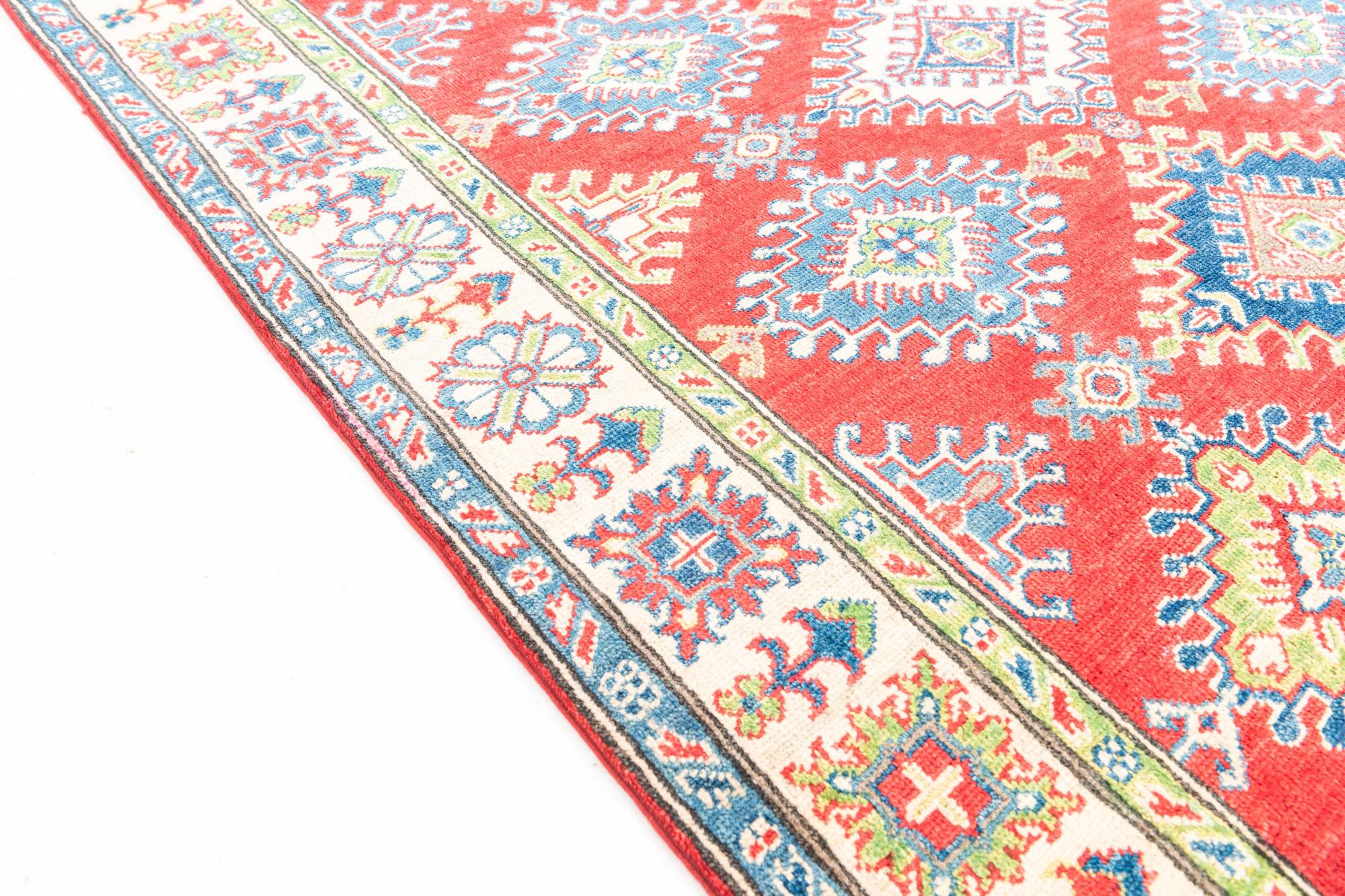 4' 10 x 6' 6 Hand Knotted Kazak Rug