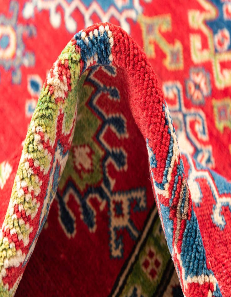 Detail image of 4' 10 x 6' 6  Hand Knotted Kazak Rug