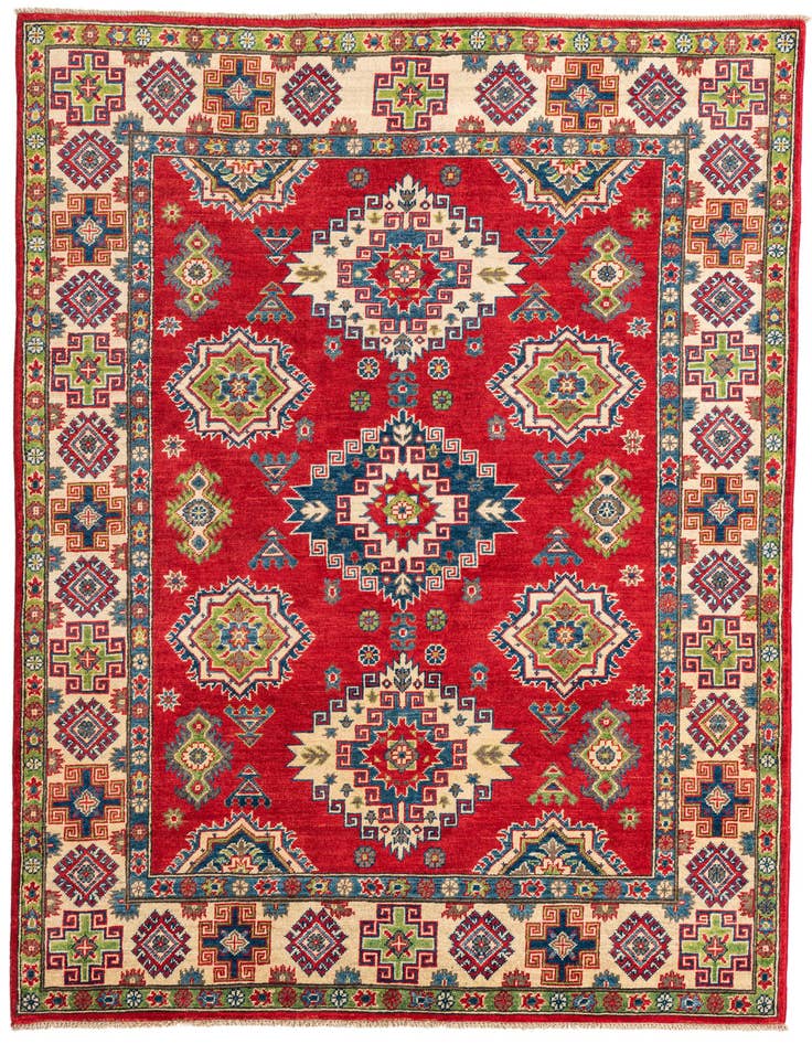 Detail image of 5' x 6' 9 Hand Knotted Kazak Rug