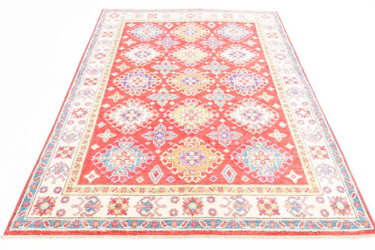 Detail image of 5' x 7' Hand Knotted Kazak Rug